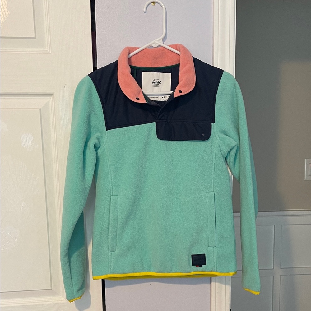 Herschel Supply Company Mint and Pink Kids Sweatshirt